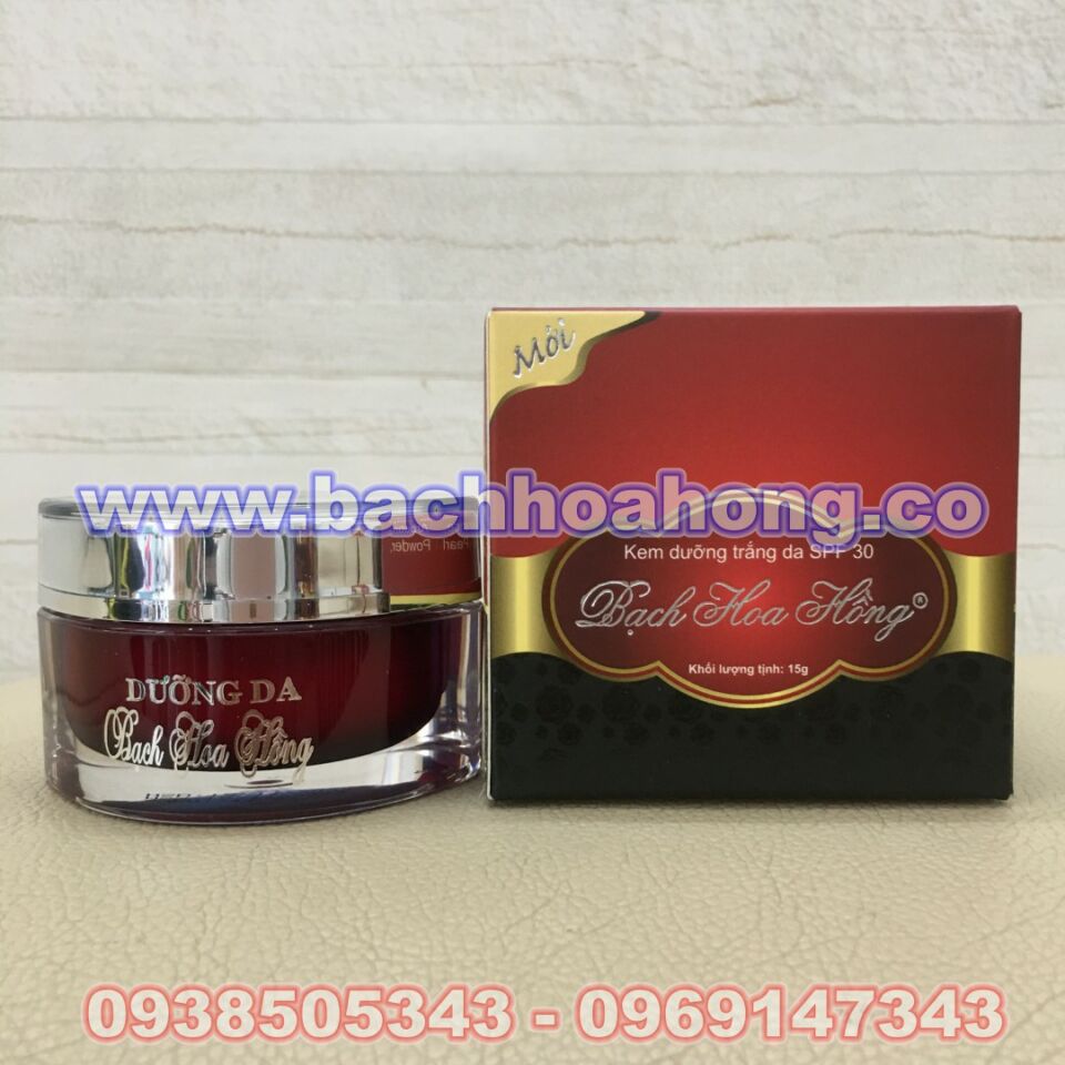 Bộ dưỡng da Bạch Hoa Hồng - Kem Bạch Hoa Hồng 15g