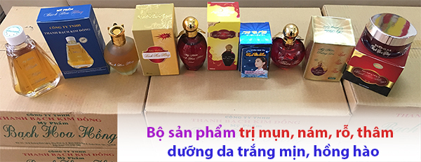 Bộ sản phẩm Bạch Hoa Hồng