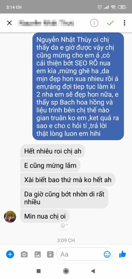 Cảm nhận khách hàng Bạch Hoa Hồng 2019031622